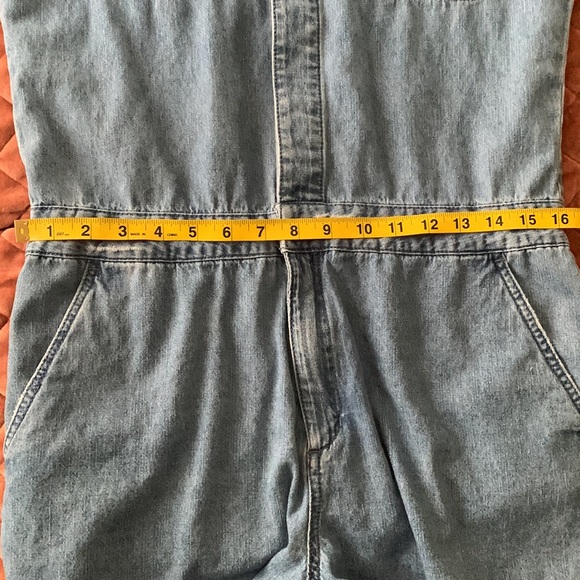 Forever 21 Long Sleeve Denim Romper Size L 🌷🪷🌻 - Picture 10 of 13